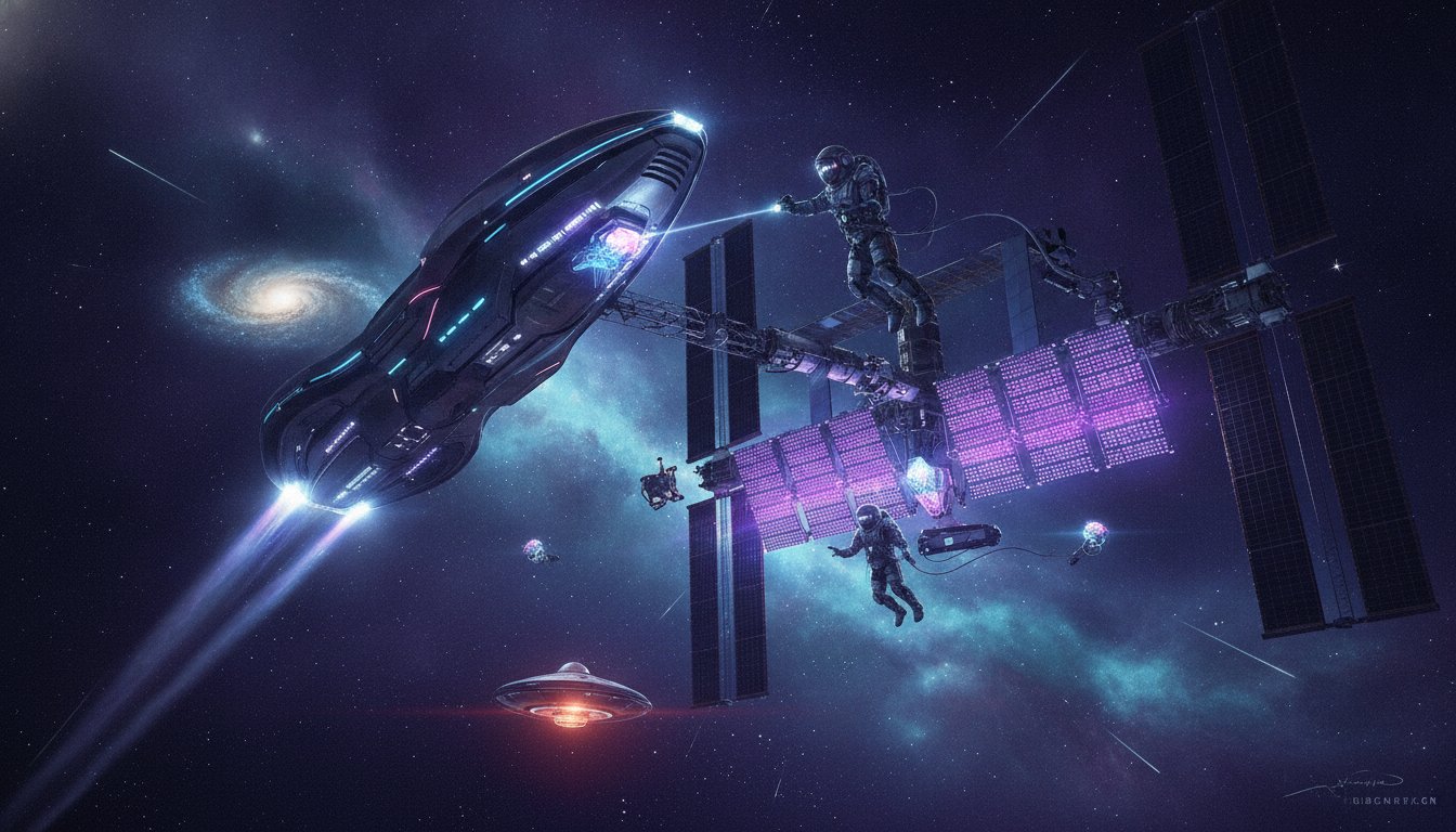 Cosmic Ascent: NASA Astronauts Forge Future Power for the International Space Station