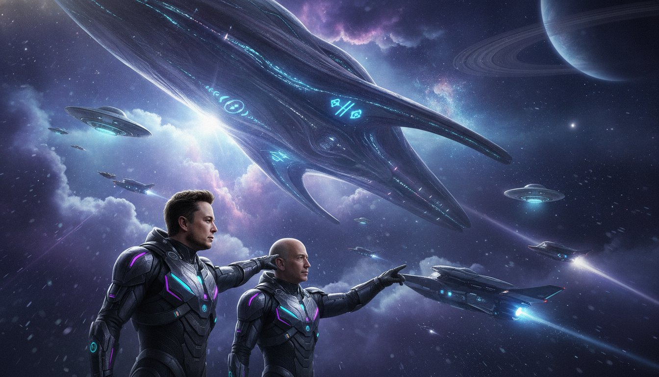 Beyond Earth's Orbit: How Billionaire Visionaries Elon Musk and Jeff Bezos are Fueling Humanity's Next Great Leap into Space