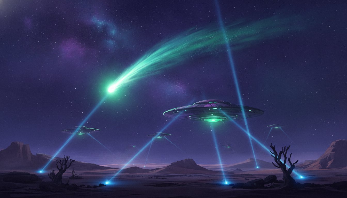 The Emerald Wanderer: Green Comet 220P/McNaught Illuminates Namibian Skies