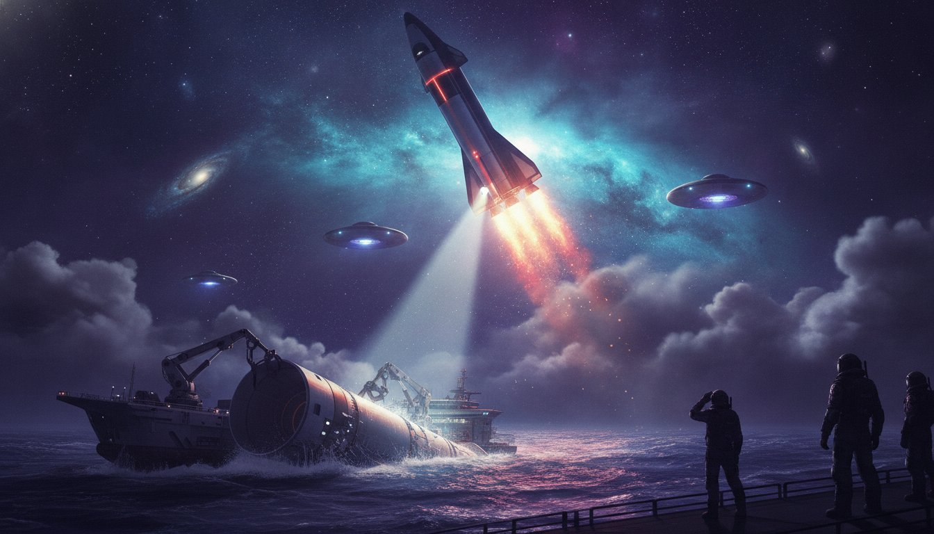 Vuelo Épico 13 de Starship: Un Amartizaje Triunfal, una Recuperación Desafiante y un Vistazo al Futuro Cósmico de la Humanidad