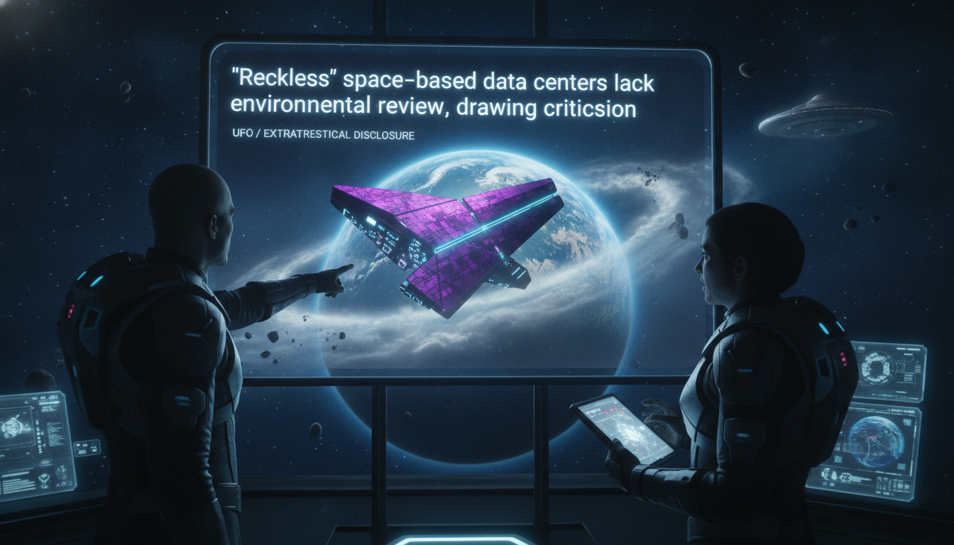 [EN]  'Reckless' space-based data centers lack environmental review, drawing criticism 