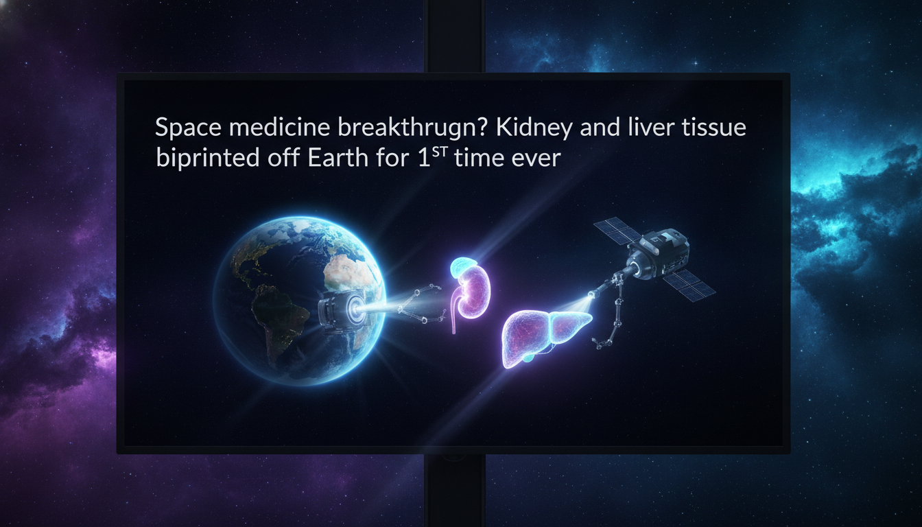 [EN]  Space medicine breakthrough? Kidney and liver tissue bioprinted off Earth for 1st time ever 