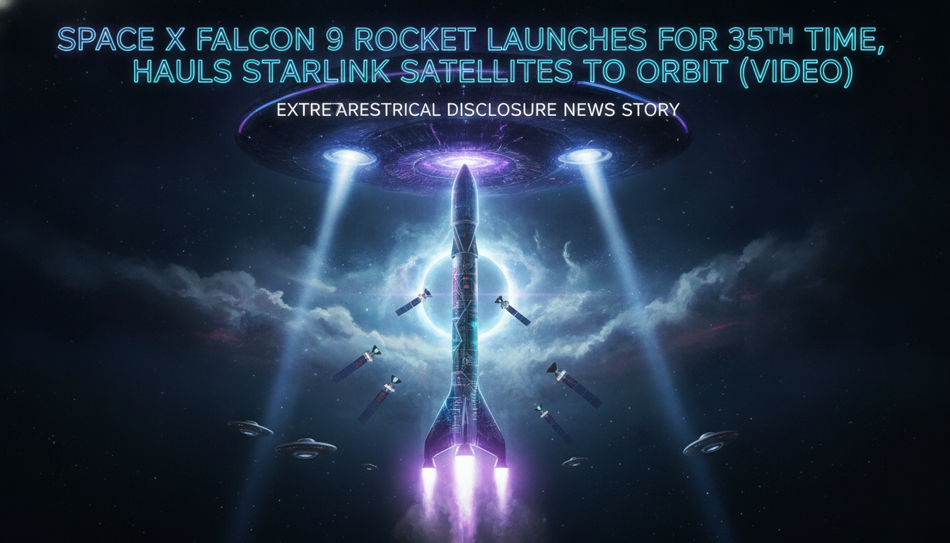 [EN]  SpaceX Falcon 9 rocket launches for 35th time, hauls Starlink satellites to orbit (video) 