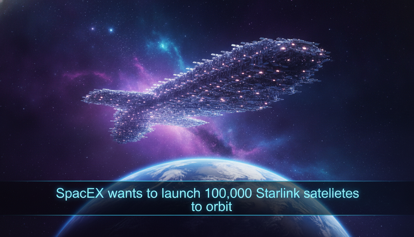 [EN]  SpaceX wants to launch 100,000 Starlink satellites to orbit 