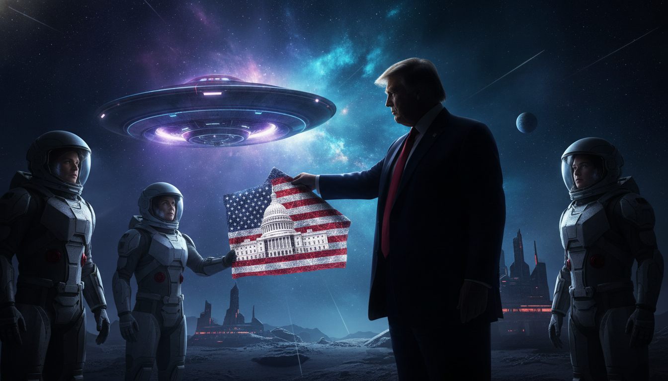 [EN]  Trump gifts Artemis astronauts an American flag from the US Capitol to plant on the moon 