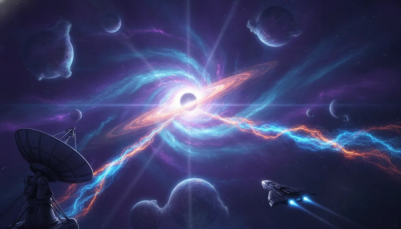 Chandra Telescope Detects 36-Million-Degree 'Breath' of an Ancient Black Hole, Revealing Early Galactic Atmospheres