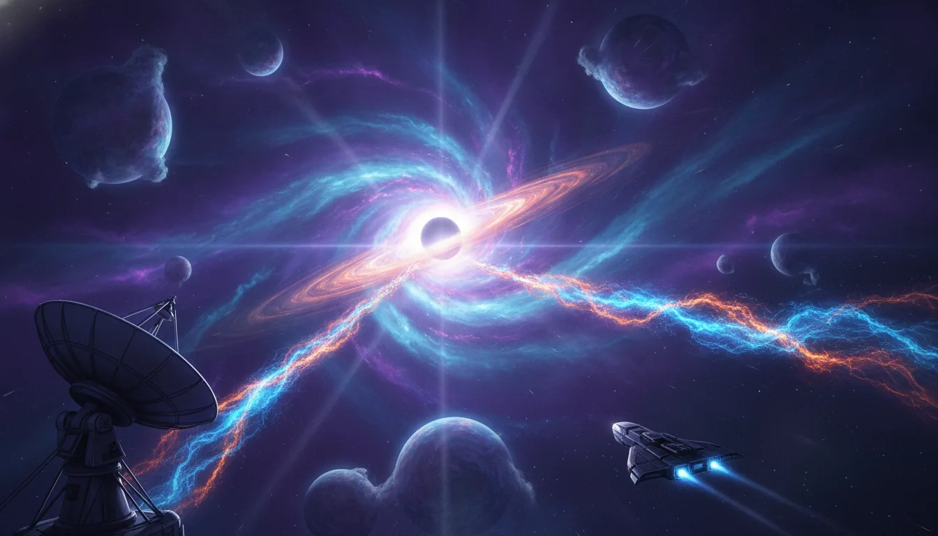 Chandra Telescope Detects 36-Million-Degree 'Breath' of an Ancient Black Hole, Revealing Early Galactic Atmospheres