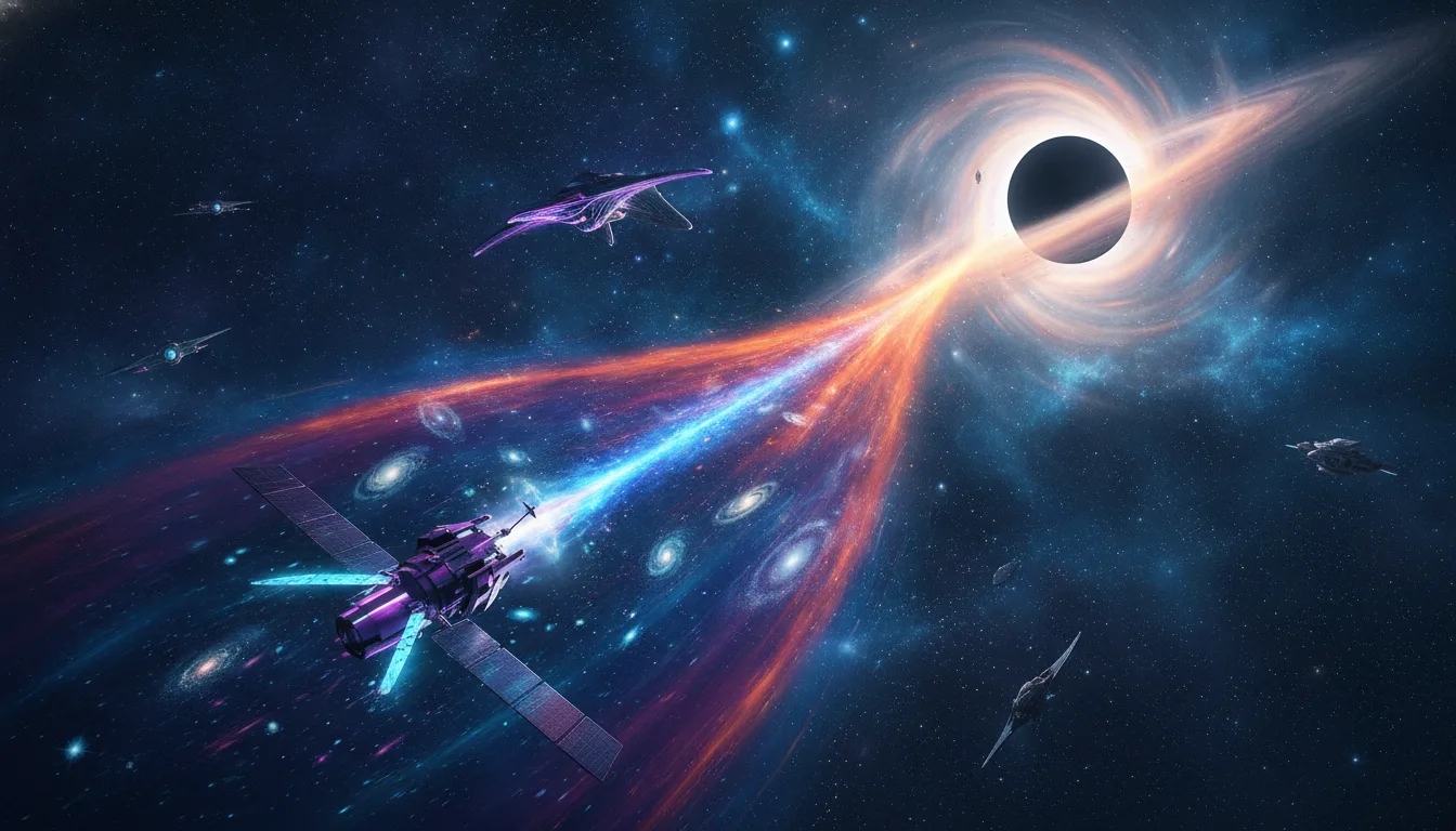 Chandra Telescope Detects 36-Million-Degree 'Breath' of an Ancient Black Hole, Revealing Early Galactic Atmospheres