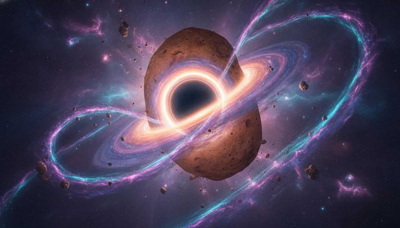 Cosmic Chef at Work: How a Supermassive Black Hole is Stirring the 'Red Potato' Galaxy