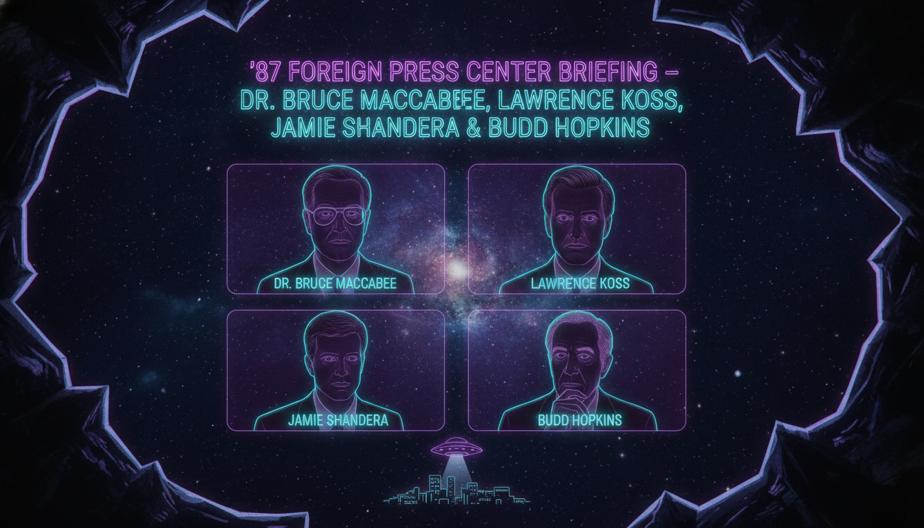 [EN] ’87 Foreign Press Center Briefing – Dr. Bruce Maccabee, Lawrence Koss, Jamie Shandera & Budd Hopkins