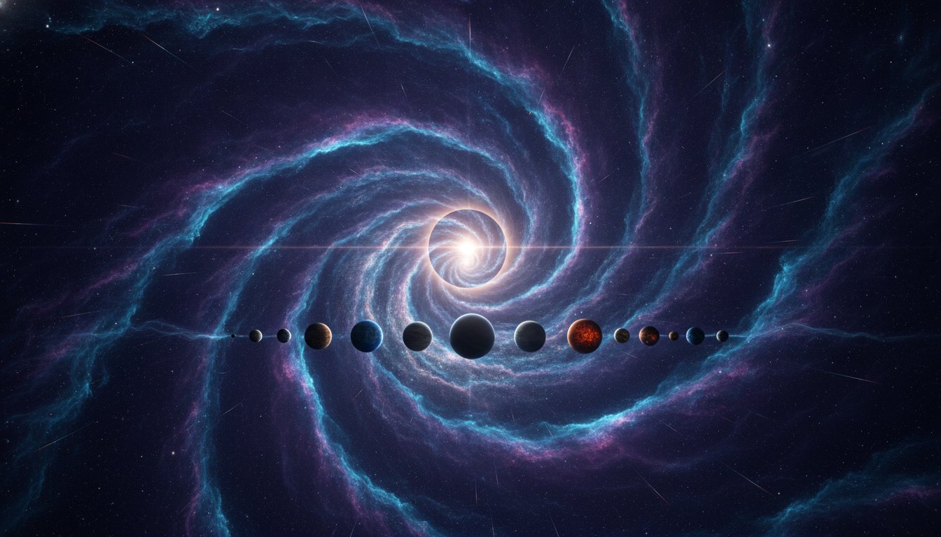 The Cosmic Tapestry: Eclipse, Planetary Alignment, and Galactic Resonance