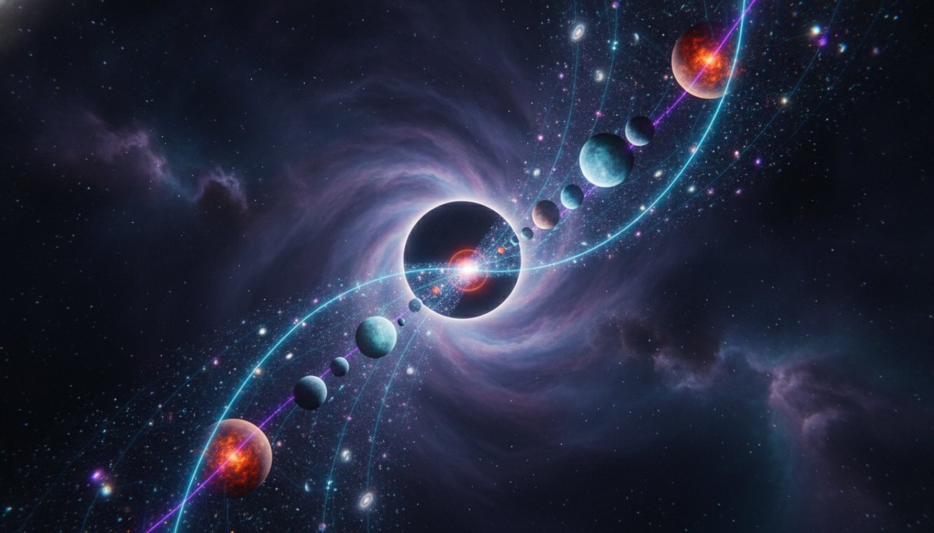The Cosmic Tapestry: Eclipse, Planetary Alignment, and Galactic Resonance