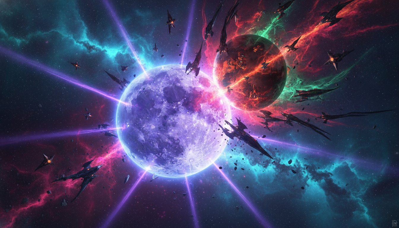 The Multiverse Under Siege: Earth's Moon Defends Against a Parallel Reality Invasion