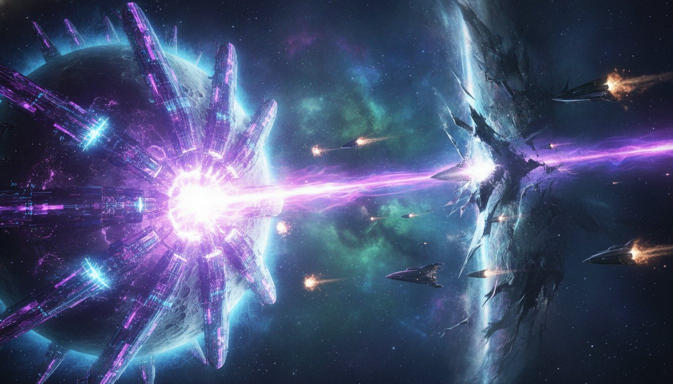 The Multiverse Under Siege: Earth's Moon Defends Against a Parallel Reality Invasion