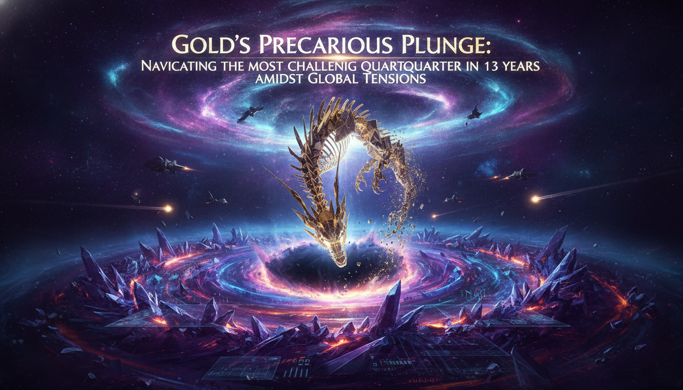 Gold's Precarious Plunge: Navigating the Most Challenging Quarter in 13 Years Amidst Global Tensions