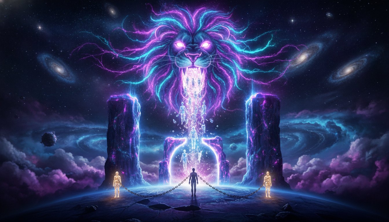 Beyond Waiting: Humanity's Call to Self-Liberation Through the Lion's Gate