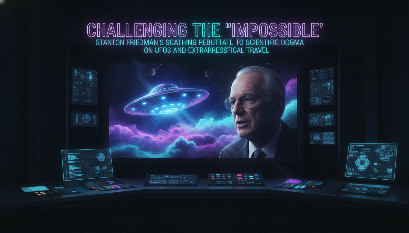 Challenging the 'Impossible': Stanton Friedman's Scathing Rebuttal to Scientific Dogma on UFOs and Extraterrestrial Travel