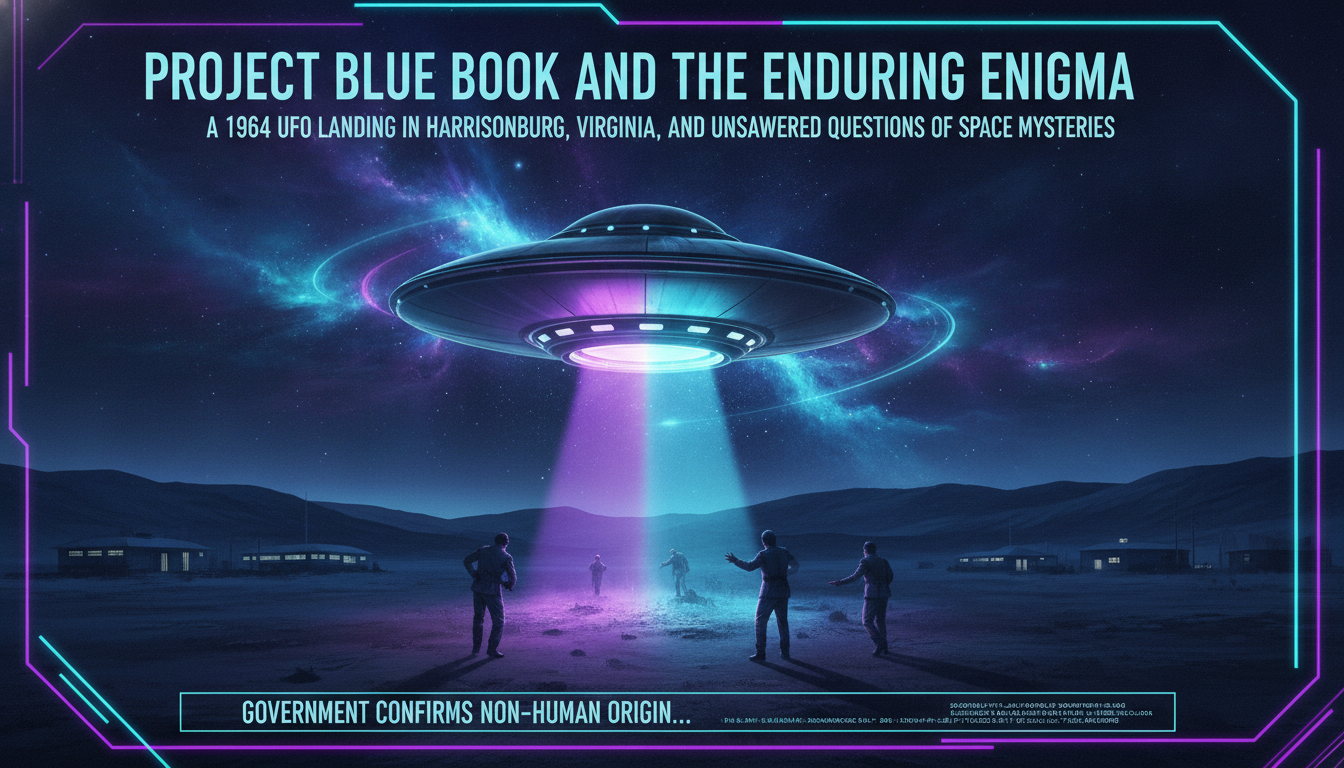 Project Blue Book and the Enduring Enigma: A 1964 UFO Landing in Harrisonburg, Virginia, and Unanswered Questions of Space Mysteries