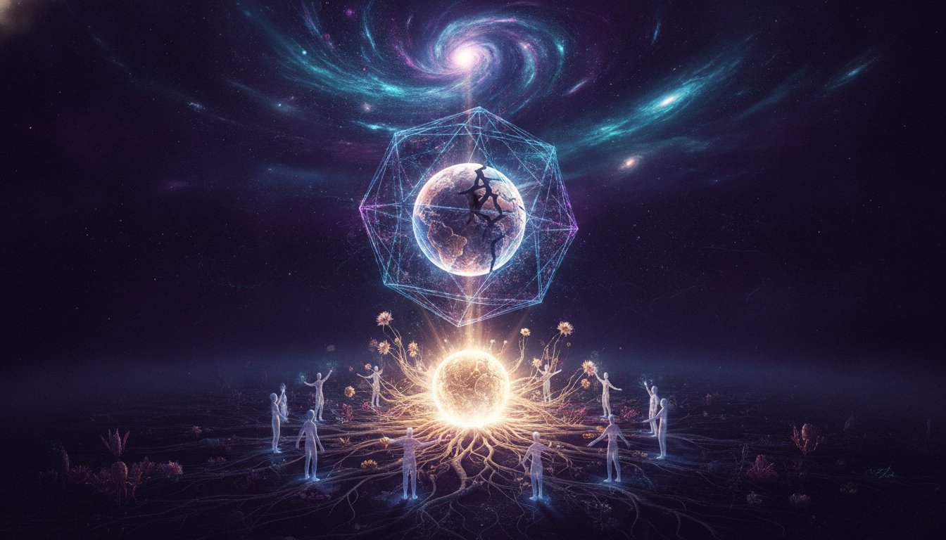 The Artificial 3D Template and Earth's Radiant Reawakening: A Cosmic Perspective
