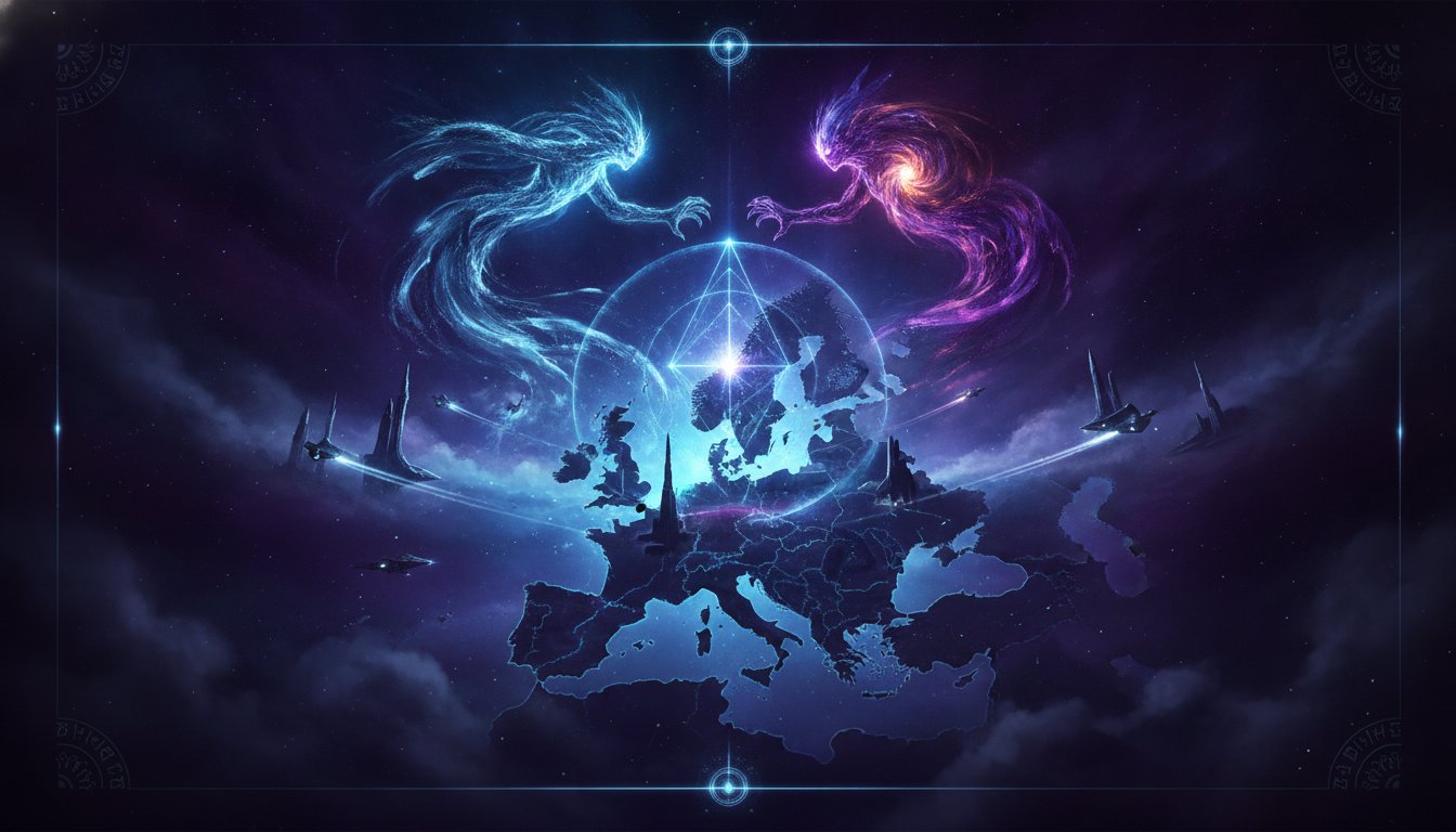 The Great Quantum Transition: Central Europe – A Battleground for Cosmic Destinies